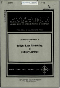 AGARD-AR-28-70 Fatigue Load Monitoring of Military Aircraft