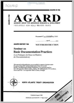 AGARD-R-788 Basic Documentation Practices