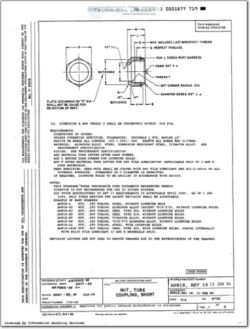 AN818 Nut, Tube Coupling, Short