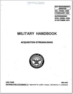 MIL-HDBK-248B Acquisition Streamlining