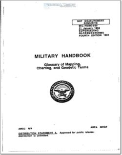 MIL-HDBK-850 Glossary of Mapping, Charting, and Geodetic Terms