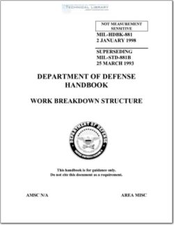 MIL-HDBK-881 Work Breakdown Structure