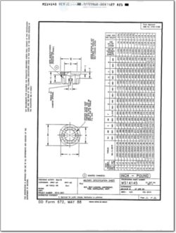 MS14145 Nut, Self Locking, Lightweight, Thin, Castellated, 450° F