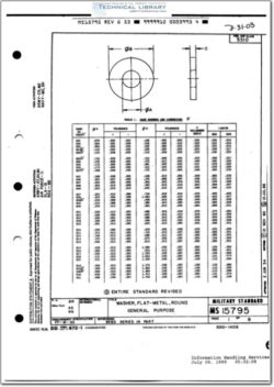 MS15795 Washer, Flat Metal, Round, General Purpose