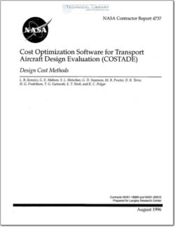 NASA-CR-4737 Cost Optimization Software for Transport Aircarft Design Evaluation (COSTADE)