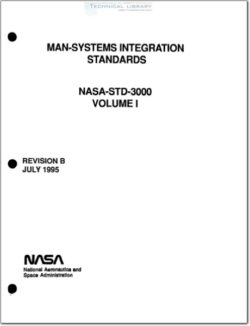 NASA-STD-3000 VOL I (MAN-SYSTEMS INTEGRATION STANDARDS - VOL I)