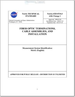 NASA-STD-8739.5 Fiber Optic Terminations, Cable Assemblies, and Installations