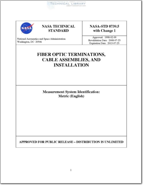 NASA-STD-8739-5A : Abbott Aerospace SEZC Ltd.