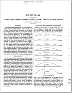 naca-report-365 Aerodynamic Characteristics of Circular Arc Airfoils at High Speeds