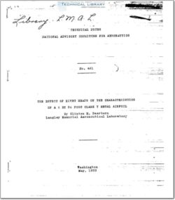 naca-tn-461 The Effect of Rivet Heads on the Characteristics of a 6 by 36 Foot Clark Y Metal Airfoil