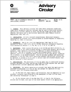 AC-21-21 Use of Automobile Gasoline in Agricultural Aircraft