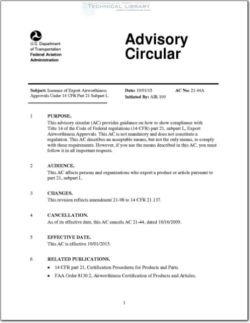 AC-21-44A Issuance of Export Airworthiness Approvals Under 14 CFR Part 21 Subpart L