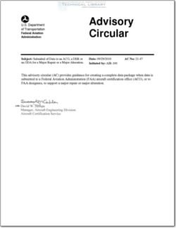 AC-21-47 Submittal of Data to an ACO, a DER or an ODA for a Major Repair or a Major Alteration