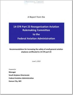 FAA-14CFR-PT23-RARC Recommendations for Increasing the Safety of Small General Aviation Airplanes Certificated to 14 CFR part 23