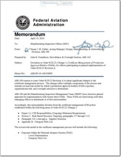 FAA-AIR-100-16-140-DM09_6 Deviation to Order 8120.23, Change 3, PAHs, for Offices Participating in Phased Implementation of Order 8120.23 Revision A