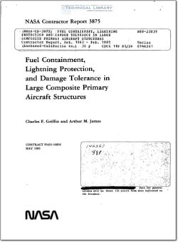 NASA-CR-3875 Fuel Containment and Lightning Protection Composite Aircraft Structures