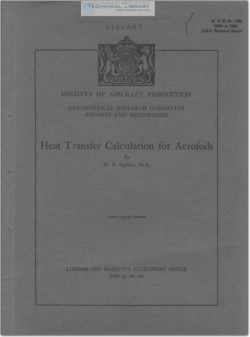 ARC-RM-1986 Heat Transfer Calculation for Aerofoils