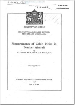 ARC-RM-2296 Measurements of Cabin Noise in Bomber Aircraft