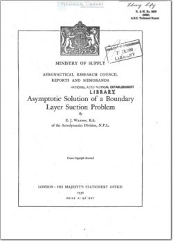 ARC-RM-2298 Asymptotic Solution of a Boundary Layer Suction Problem