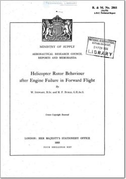 ARC-RM-2861 Helicopter Rotor Behaviour after Engine Failure in Forwared Flight