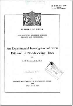 ARC-RM-2878 An Experimental Investigation of Stress Diffusion in Non-Buckling Plates