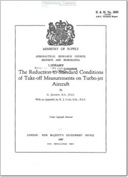 ARC-RM-2890 The Reduction to Standard Conditions of Takeoff Measurements on Turbojet Aircraft