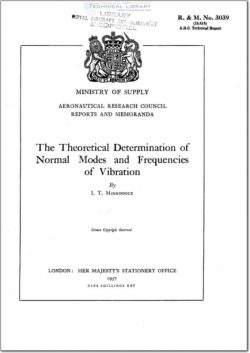 ARC-RM-3039 The Theoretical Determination of Normal Modes and Frequencies of Vibration