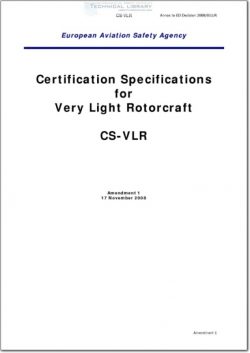 EASA-Annex-2008-011-R Certification Specifications for Very Light Rotorcraft