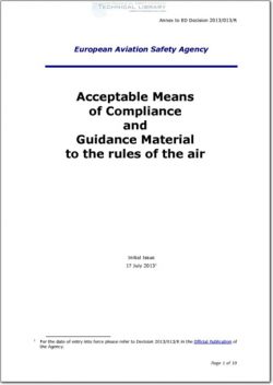 EASA-annex- 2013-013-R Acceptable Means of Compliance and Guidance Material to the Rules of the of the Air