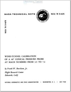 NASA-TN-D-4678 Wind Tunnel Calibration of a 40° Conical Pressure Probe at Mach Numbers from 3.5 to 7.4