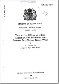 ARC-CP-1059 Tests at M=1.82 on an Engine Installation with Boundary Layer Diverter for a Slender Gothic Wing