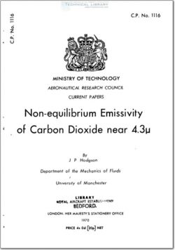 ARC-CP-1116 Non Equilibrium Emissivity of Carbon Dioxide near 4.3u