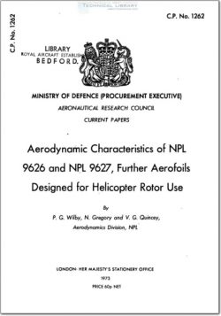 ARC-CP-1262 Aerodynamic Characteristics of NPL 9626 and NPL 9627, Further Aerofoils Designed for Helicopter Rotor Use