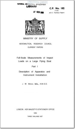 ARC-CP-182 Full Scale Measurements of Impact Loads on a Large Flying Boat
