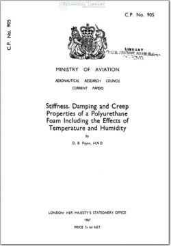 ARC-CP-905 Stiffness, Damping and Creep Properties of a Polyurethane Foam Including the Effects of Humidity