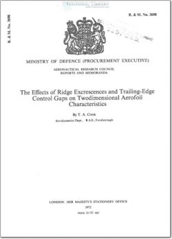 ARM-RM-3698 The Effects of Ridge Excrescences and Trailing Edge Control Gaps on Two Dimensional Aerofoil Characteristics