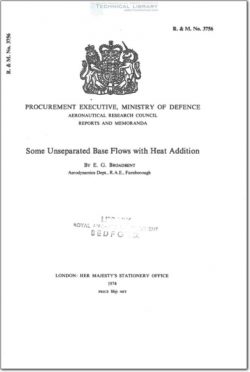 ARM-RM-3756 Some Unseparated Base Flows with Heat Addition