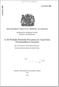 ARM-RM-3807 A 2D Partially Parabolic Procedure for Axial Flow Turbomachinery Cascades