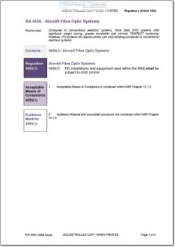 RA-4555 Aircraft Fibre Optic Systems