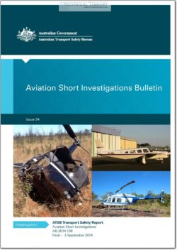 ATSB-AB-2014-138 Aviation Short Investigation Bulletin - Iuuse 34