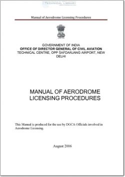 DGCA-2006-08 Manual of Aerodrome Licensing Procedures