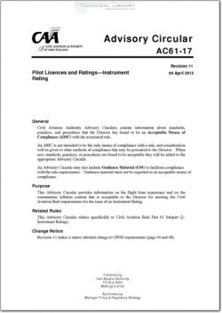 NZCAA-AC61-17 Pilot Licences and Ratings - Instrument Rating