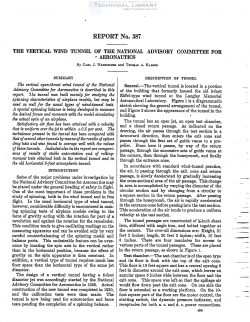 naca-report-387 The Vertical Wind Tunnel of the National Advisory Committee for Aeronautics-1