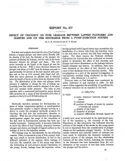 naca-report-477 Effect of Viscosity on Fuel Leakage Between Lapped Plungers and Sleeves and on the Discharge from a Pump Injection System-1