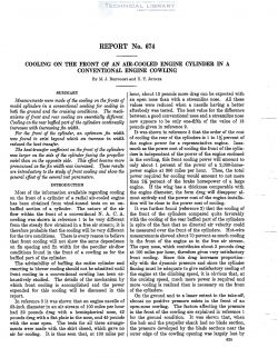 naca-report-674 Cooling on the Front of an Air Cooled Engine Cylinder in a Conventional Engine Cowling-1