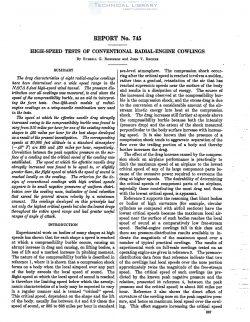 naca-report-745 High Speed Tests of Conventional Radial Engine Cowlings-1