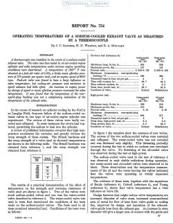 naca-report-754 Operating Temperatures of a Sodium Cooled Exhaust Valve as Measured by a Thermocouple-1