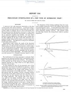 naca-report-1104 Preliminary Investigation of a New Type of Supersonic Inlet-1