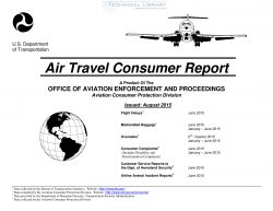 air travel consumer report 2015