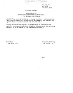 mil-std-473_notice-1-maintainability-demonstration-evaluation-for-aeronautical-systems